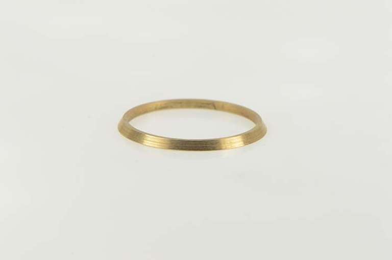 14K Yellow Gold Vintage NOS 1950's Stackable Plain Band Ring