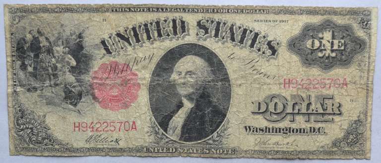 $1 Series 1917 Landing of Columbus Note