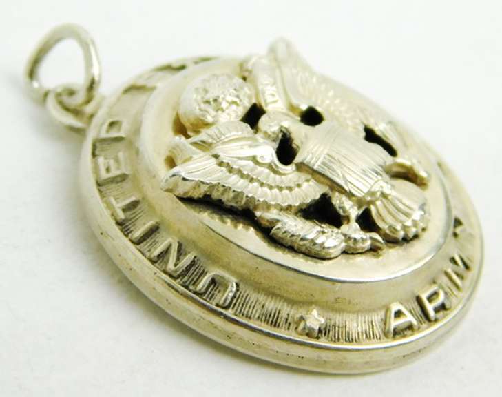 Vintage U.S. Army Sterling Pendant