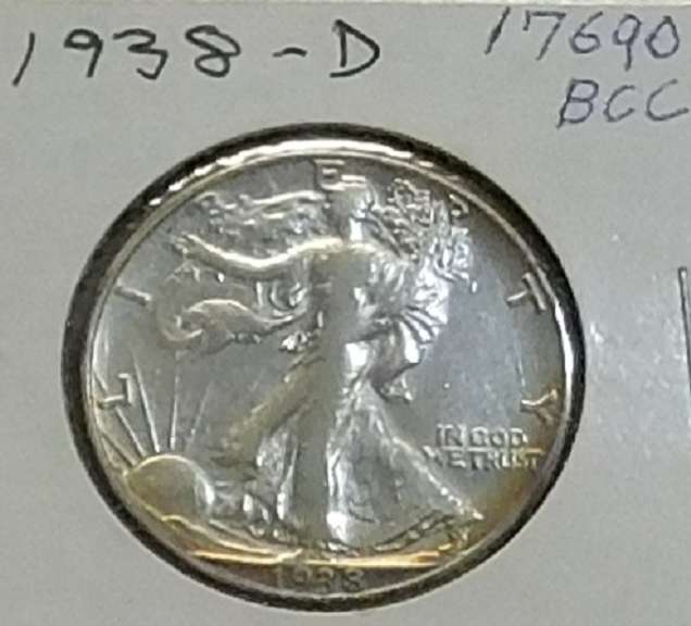 1938-D Walker Hf Rare Date, circ