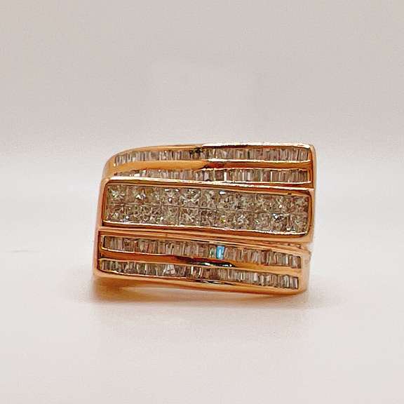 Gent's 14kt Solid Gold & 2.0 Carat Diamond Ring