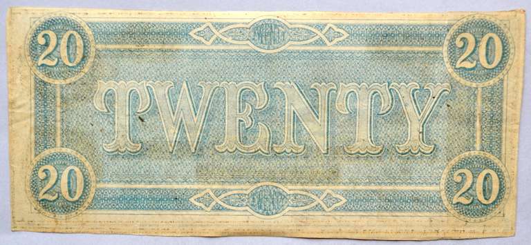 $20 T-67 Confederate States Note