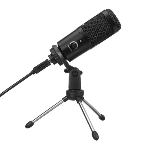 Wired USB Microphone with Tripod for Computer