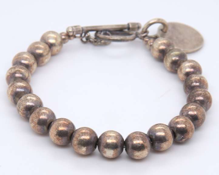 Vintage Sterling Silver Ball Bracelet