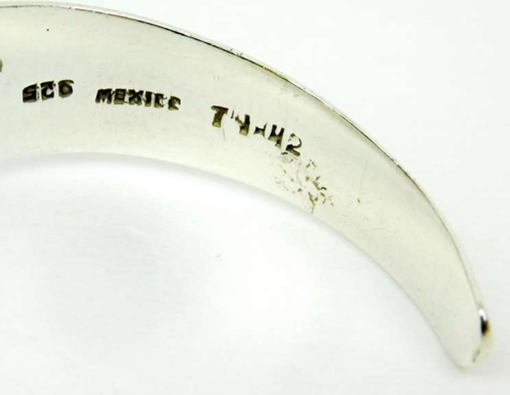 Vintage Taxco Mexico Sterling Cuff Bracelet