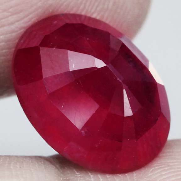 Rich blood red 5.73ct Ruby from Mozambique