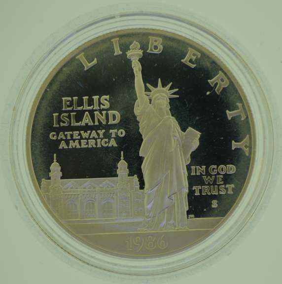 1986-S U.S. Liberty Ellis Island One Dollar Coin