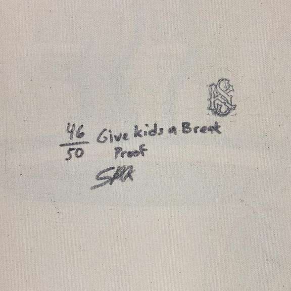 Steve Kaufman (1960-2010) "ESPRESSO" Hand Signed and Numbered Limited Edition Hand Pulled silkscreen mixed media on Canvas with LOA.