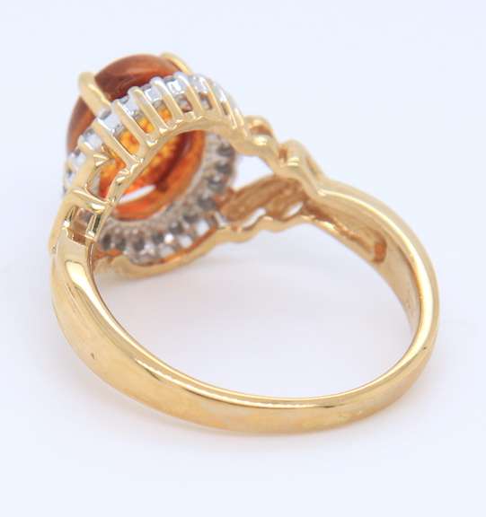 Fabulous Carvel Cab with Diamond Halo Ring