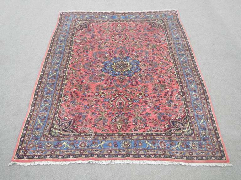 Semi Antique Persian Mehraban 7.1x9.10