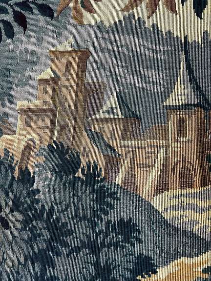 Very Rare "Source" This tapestry is French made,  Jacquard woven with relief stitch