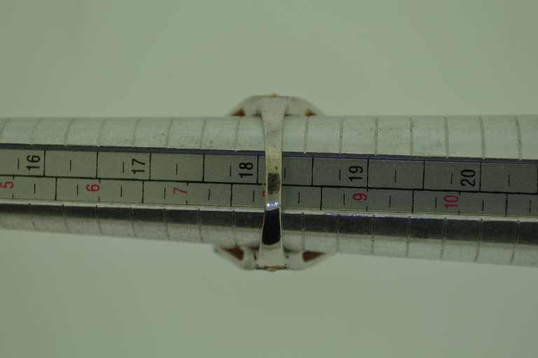 Sterling Silver Pink Stone Cocktail Ring