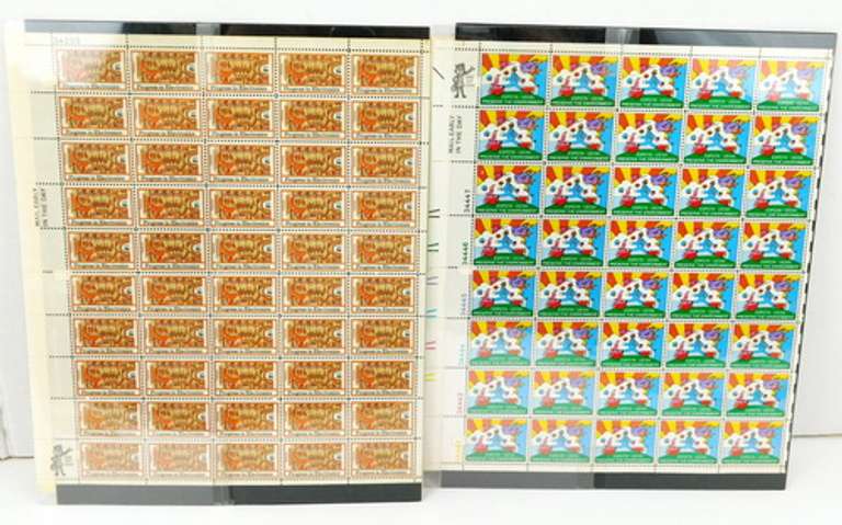 4 U.S. Mail Uncirculated Full Sheets of Stamps