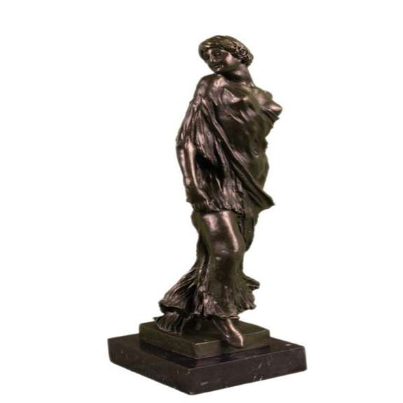 1920 Style Model Bronze Sculpture