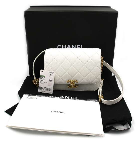 Chanel Caviar Quilted Mini Messenger Bag