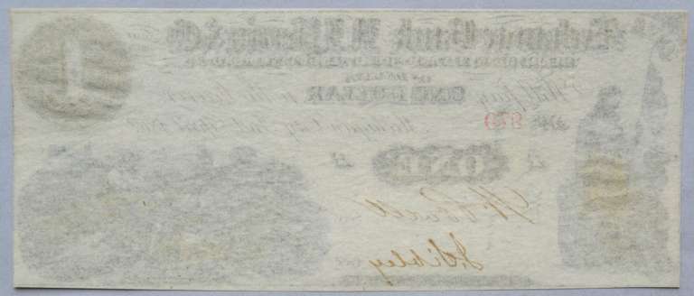 $1 Exchange Bank A J Perrin Michigan City CU April 1862 Note