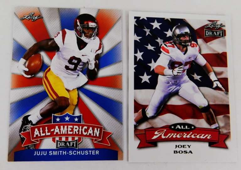 2 Leaf All-American Football Cards