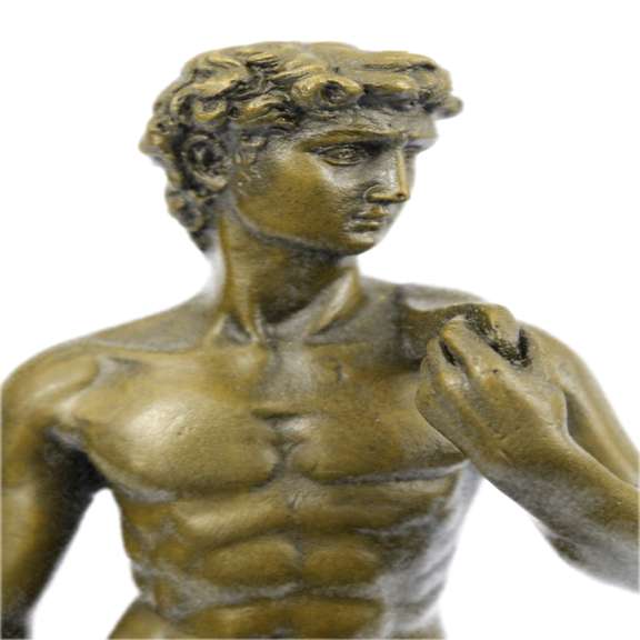 Renaissance of Nude David Bronze Sculpture