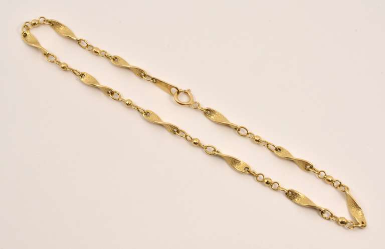 Stylish and Sturdy 14k Anklet