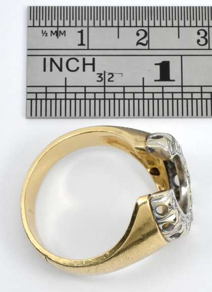 Popular Horseshoe Ring with Diamonds