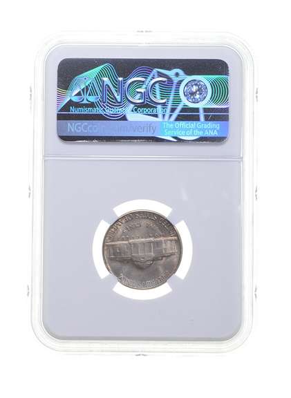 MS65 MINT ERROR 1950-D Jefferson Nickel 5FS Planchet Flaw @5:00 - NGC