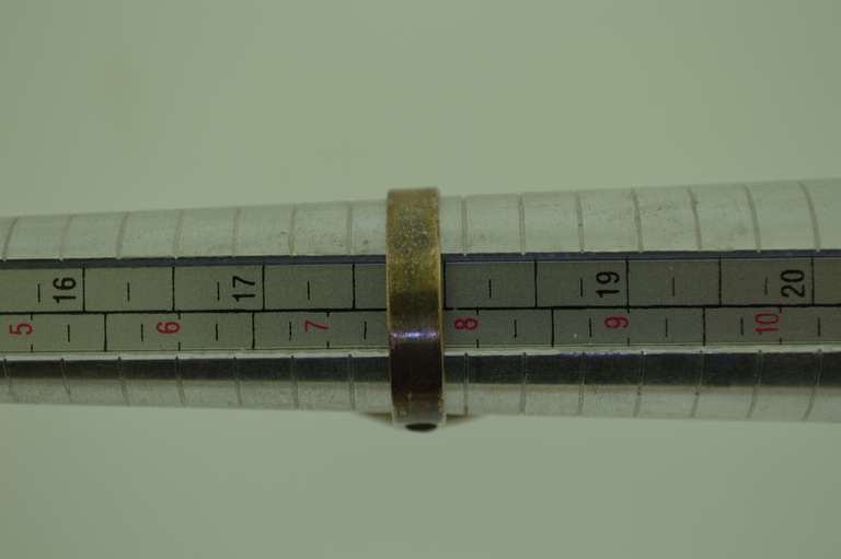 Sterling Silver Oval Green Stone Ring