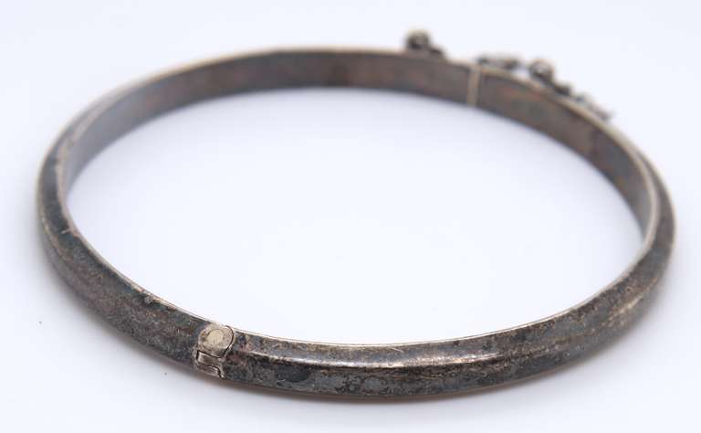 Vintage Sterling Silver Bangle Bracelet