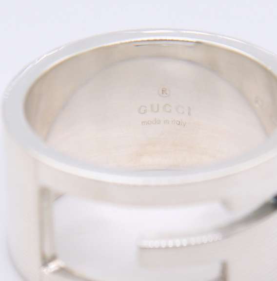 Gucci G Cut out Ring in Sterling Silver
