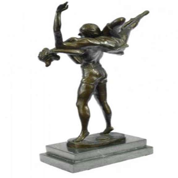 Two Russian Dancer Bronze Statue