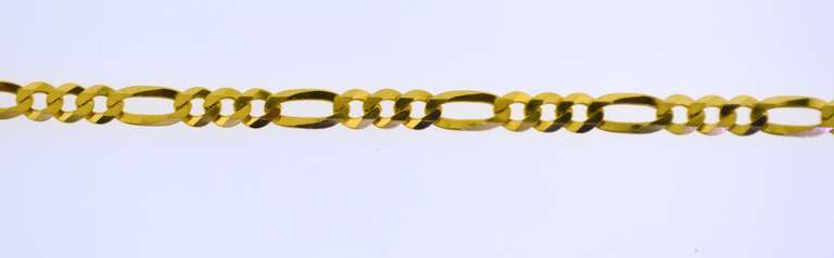 Italian Sterling Silver Figaro Bracelet