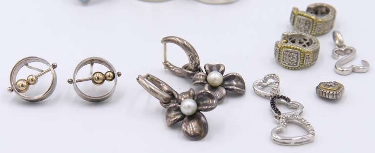 Group Lot of Vintage Sterling Silver Jewelry