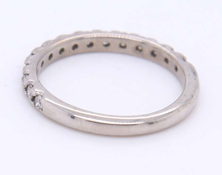Sparkling White Gold Diamond Band