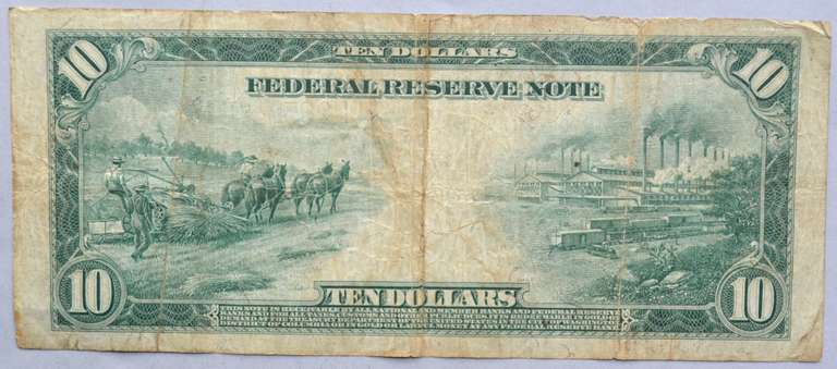 $10 1914 Series Jackson $10 FRN