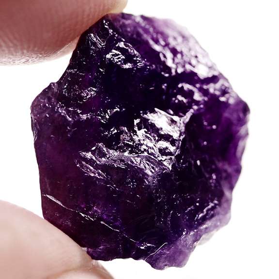 Large 20.60ct untreated uncut Amethyst