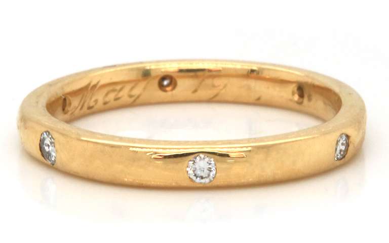 Fabulous 18kt Round Diamond Bezel Set Solitaire Ring