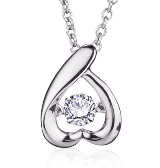 Beautiful Upside down heart Silver