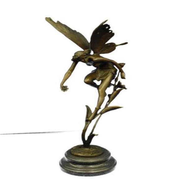 Mythical Bronze Fairy Angel Sculpture