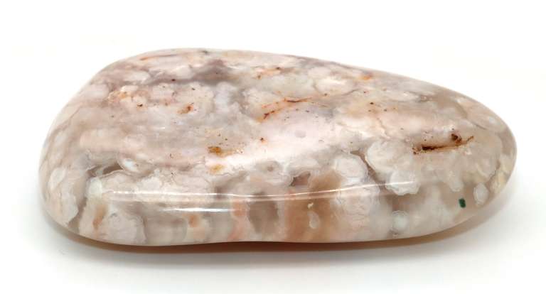 Flower Agate Palm Stone