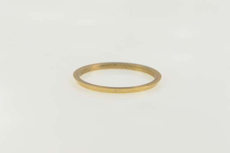 14K Yellow Gold Vintage NOS 1950's Stackable Plain Band Ring