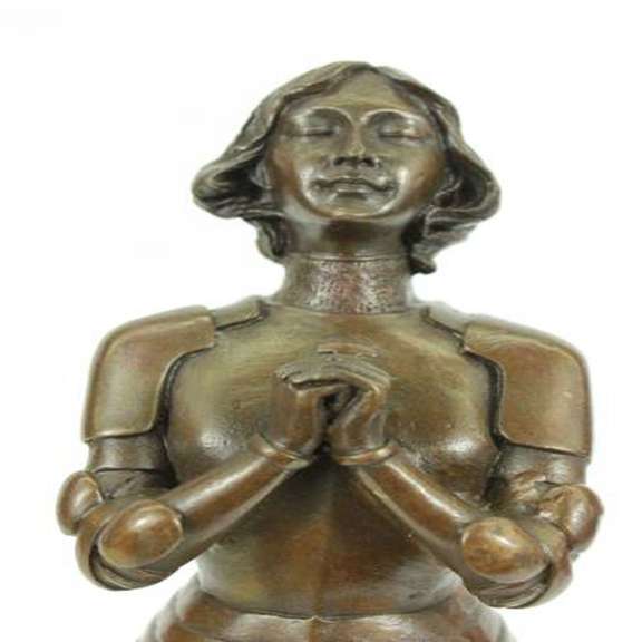 Laugier Joan Jeanne de Arc Bronze Sculpture