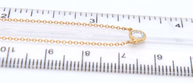 Classic 18kt YG Diamond Pendant Necklace
