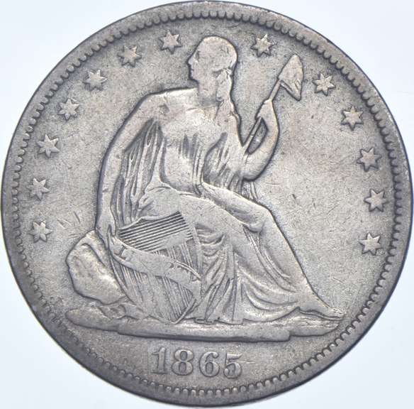 1865-S Seated Liberty Half Dollar