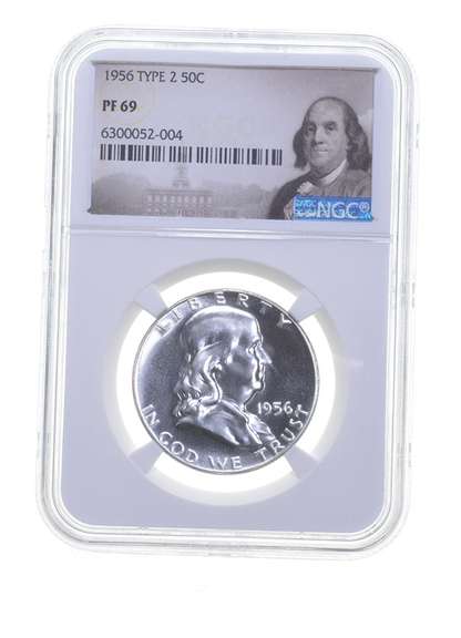 PF69 1956 Franklin Half Dollar - Type 2 - Graded NGC