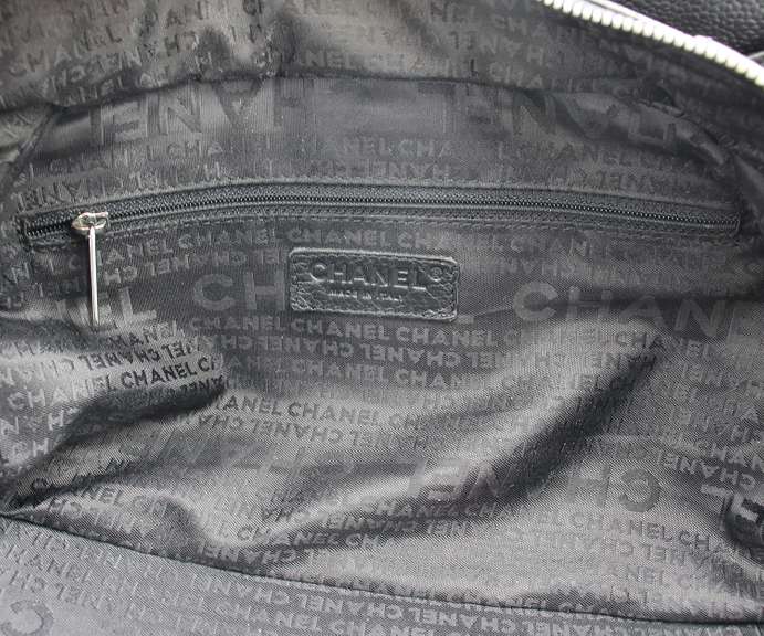 Chanel Calfskin Square Stitched Large Black Tote
