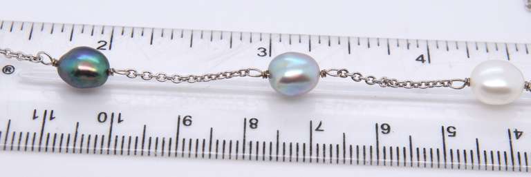 Sterling Silver Pearl Necklace