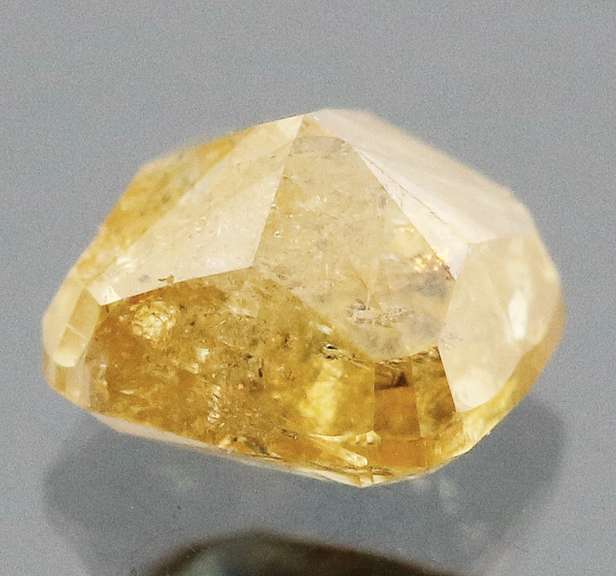 Rare .51ct cushion cut golden Diamond