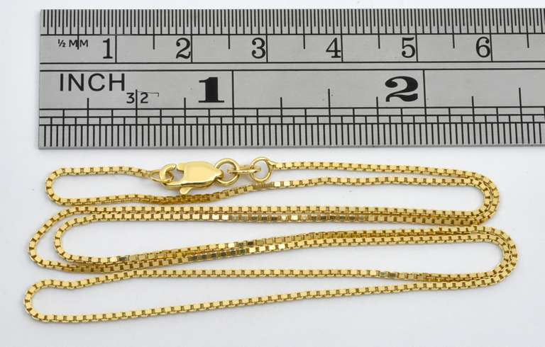 Practical 14k Box Link Necklace