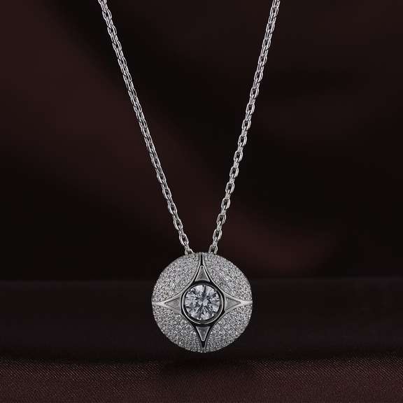 Attractive round big Dancing Stone Pendant