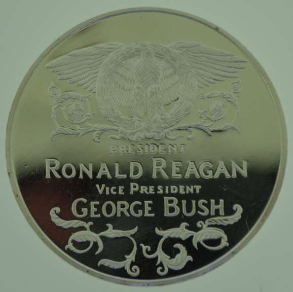 1 oz .999 Fine Silver Coin Second Inauguration January 20, 1985