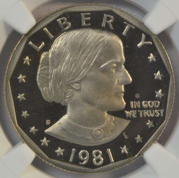 NGC PF68 ULTRA CAMEO graded 1981-S Type 2 SBA $1